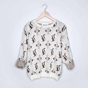 Vintage Squirrel Sweater